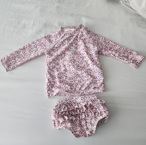 Cotton On Floral Rashguard Two-Piece - Picture 2 of 5